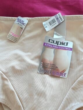 Cupid Extra Firm Control Hi-Waist Brief in Beige